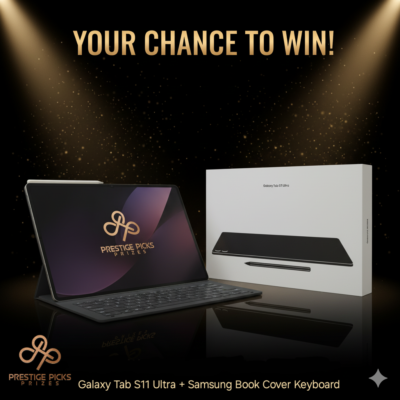 Win a Samsung Galaxy Tab S11 Ultra + Samsung book cover keyboard slim